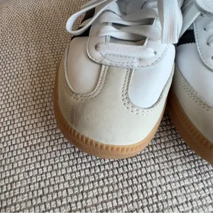 Adidas Samba Long Tongue Sneakers Shoes in Cloud White / Core Black / Gold NWOB thumbnail 5