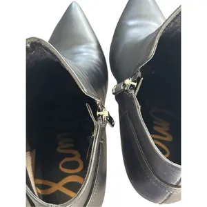 Sam Edelman Fiora Black Leather Stilleto Booties Size 9M thumbnail 4
