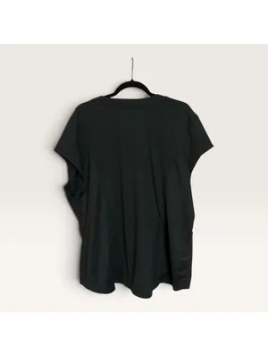 White Cross Black V-Neck Scrub Top 2XL with Pocket thumbnail 2