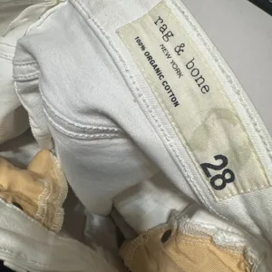 Rag‎ & Bone White Jeans Size 28 Women's Nina High-Rise Ankle Flare Raw Hem thumbnail 10