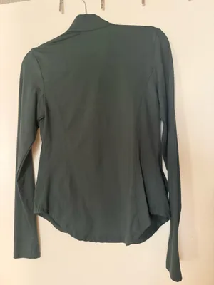 Zip up athletic jacket Green Size XS thumbnail 3