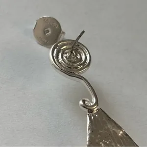 Tory Burch Silver Earrings with Yellow Accent Beads thumbnail 5