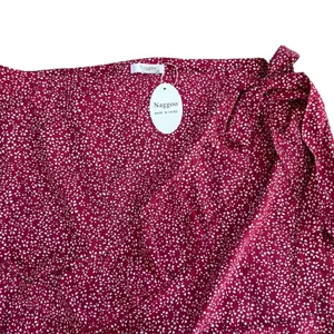 Naggoo Fuchsia Mini Wrap Skirt with Ruffle Hem thumbnail 3