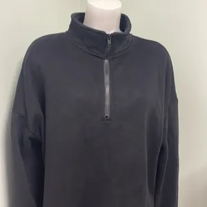 ANRABESS Half Zip Black Sweatshirt thumbnail 4