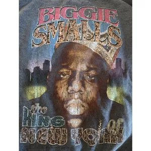 Notorious B.I.G. Biggie Smalls Sweatshirt Small Dark Grey “It Was All a Dream” thumbnail 2