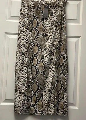 Nasty Gal NWT snakeskin midi skirt thumbnail 1