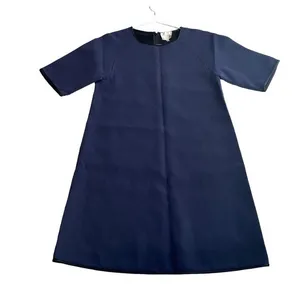 Wilfred Le Fou XS Scuba Shirt Dress Dark Blue Black Contrast Old Money‎ Preppy thumbnail 3
