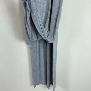 J. Crew Heather Gray Jersey Knit Racerback Maxi Dress Size Medium‎ thumbnail 3