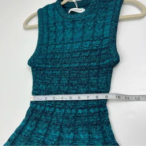 Amanda‎ Uprichard Braylen Bold Knit Sleeveless Dress Teal Womens Size Small NEW thumbnail 8