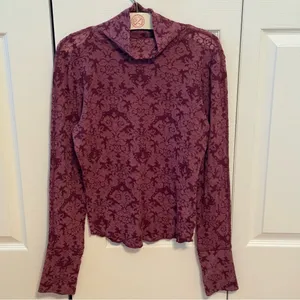 Free People You and I Printed Mock Neck Top thumbnail 2