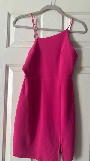 Lulus Asymmetrical Pink Dress thumbnail 1
