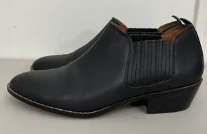 Coach G3324 Devin Ankle Bootie 10 Black Chelsea Pointed Toe Block Heel thumbnail 1