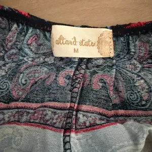 Altar’d State NWT Paisley Crochet Halter Dress M Navy Pink Boho Festival thumbnail 5