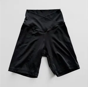 Aerie OFFLINE Real Me Crossover Bike Shorts Black High Waisted 7" Inseam S thumbnail 1