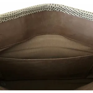 Vintage Snakeskin Patchwork Shoulder Bag Neutral Wave Boho Retro Purse thumbnail 10