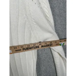 NWT RXB XL Sweater‎ Turtleneck Womens Top Cream Long Sleeve Ribbed Holiday thumbnail 7