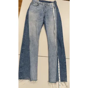 Levis 501 Two-Toned Straight Leg Jeans Womens 26" Cotton Button Fly Indie Travel thumbnail 4