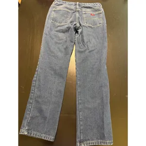 Dickies Flannel Lined Jeans Womens 10‎ Medium Wash Straight Leg Plaid Denim Blue thumbnail 7