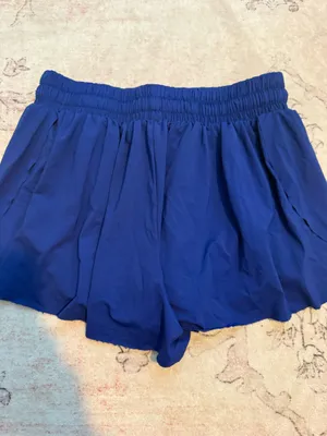 Stretch dri fit flared shorts Blue Size M thumbnail 3