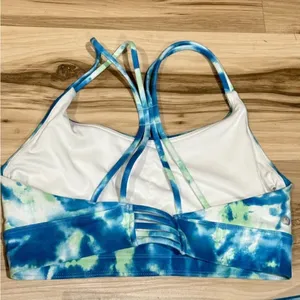 Wildfox Sweat Tie Dye Two Piece Set Sports Bra Leggings Blue Green Womens Medium thumbnail 5