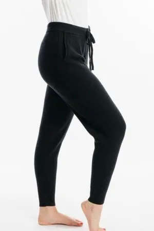 ZYIA Active Womens Black Soft n Warm Joggers Sz Large Ribbed Cozy Knit thumbnail 1