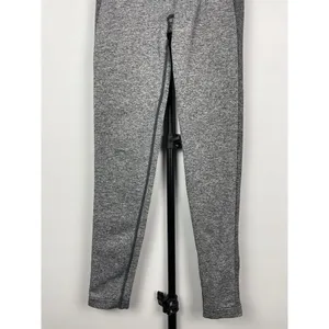 Gymshark Charcoal Marl Flex High‎ Waisted Pink Spell Out Logo Leggings Sz Small thumbnail 5