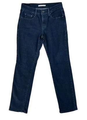 Levi's 505‎ Dark Wash Denim Straight Leg Jean thumbnail 1
