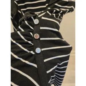 White House Black Market Top Small Womens S Striped Ruffle Wrap Sleeveless Y2K thumbnail 4
