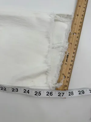 Mother Jeans Women’s 30 White Denim the Insider Crop Step Fray 1157-753 26” thumbnail 10