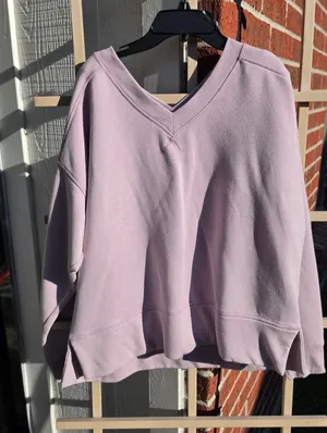 NEW Danskin Lilac Sweatshirt Large thumbnail 1