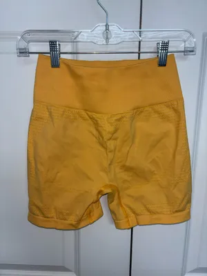 Yellow Gymshark Shorts Seamless  thumbnail 2