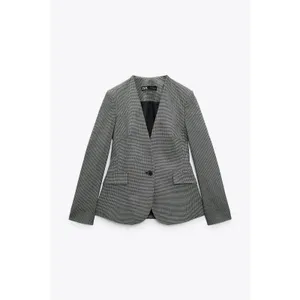 ZARA‎ TAILORED HOUNDSTOOTH BLAZER thumbnail 3