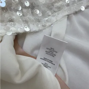Meshki Sofia Long Sleeve Sequin Maxi Dress Size XS in White thumbnail 7
