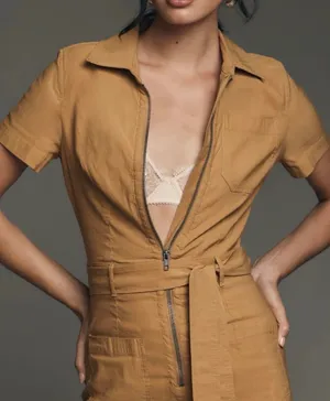 Anthropologie Maeve The Colette Weekend Zip Front Jumpsuit, Size 4 thumbnail 3