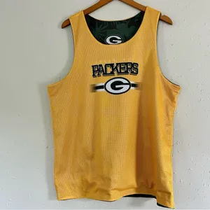 Green Bay Packers Green Gold Reversible Jersey XL Football NFL Fan thumbnail 3