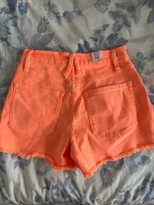 Good American orange jean shorts thumbnail 2