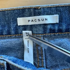 PacSun Baggy Jeans Blue Distressed High Rise Wide Leg‎ 25 Contemporary thumbnail 6