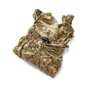 Ambiance Floral Crop Top Brown Size L thumbnail 4