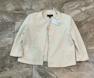 Mango White Blazer NWT thumbnail 1