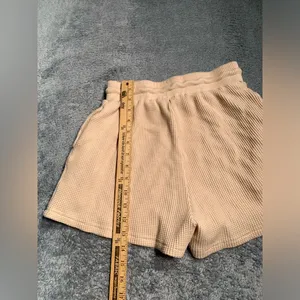 White fox boutique Tan Waffle lounge Shorts small thumbnail 9