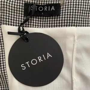 Storia Strapless Gingham Bow Crop Top thumbnail 8