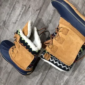 Khombu brown and blue boots thumbnail 8