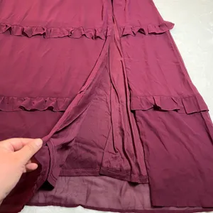 NEW Lulus Sincerely Poised Plum Backless Bustier Tiered Maxi Dress Size XXL HOCO thumbnail 9