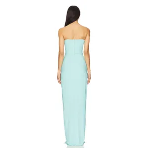 NEW Deme By Gabriella x Revolve Pearl Gown in Mint Green Size Small thumbnail 3