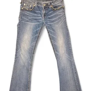 Miss Me Signature Boot Cut Jeans Women’s 30 Medium Wash Low Rise 28” Inseam thumbnail 4