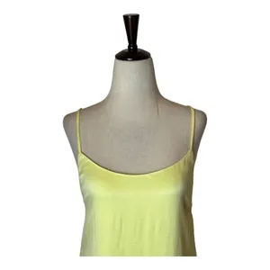 Something Navy Dress Women Large Yellow Silky‎ Essential Criss Cross Back Slip thumbnail 5
