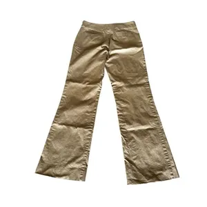 Tory Burch khaki beige pants straight leg mid rise casual work SZ 6 #2419 thumbnail 6