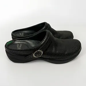 Dansko Allison Slip Resistant Mules Clogs Shoes Womens Size 8.5-9 US 39 EU Black thumbnail 2