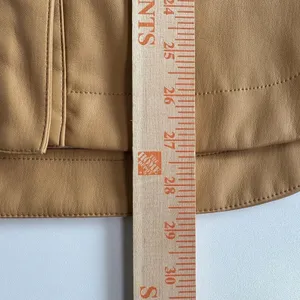 Maeve Tan Camel Tone Faux Leather‎ Oversized Jacket Size XXS thumbnail 9