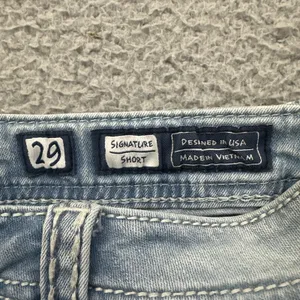 Miss Me Y2K Low Rise Signature Denim Jean Shorts Crochet Boho Festival Women 29 thumbnail 3